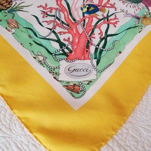 Vintage Gucci Silk Scarf